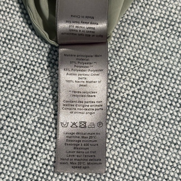 Zadig & Voltaire NWT. Tink Satin Blouse. Green. Sz M - Picture 13 of 13